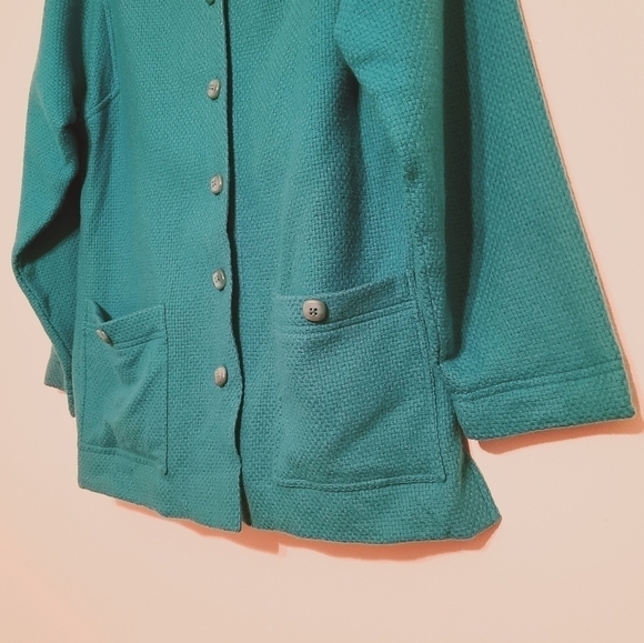 Doncaster II | Vintage Turquoise Blazer Jacket (Size 12) - Picture 8 of 9